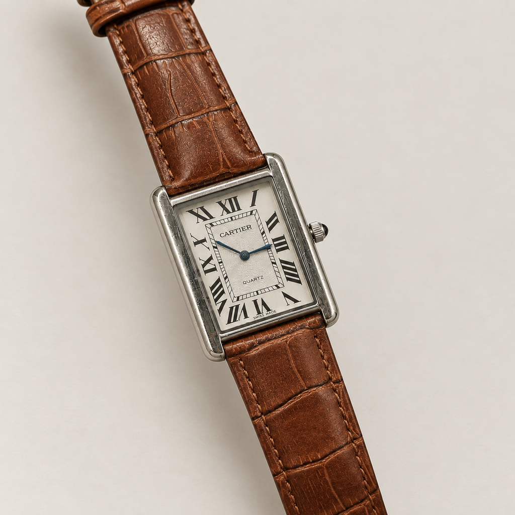 Cartier Strap | White Brown | Premium Quality