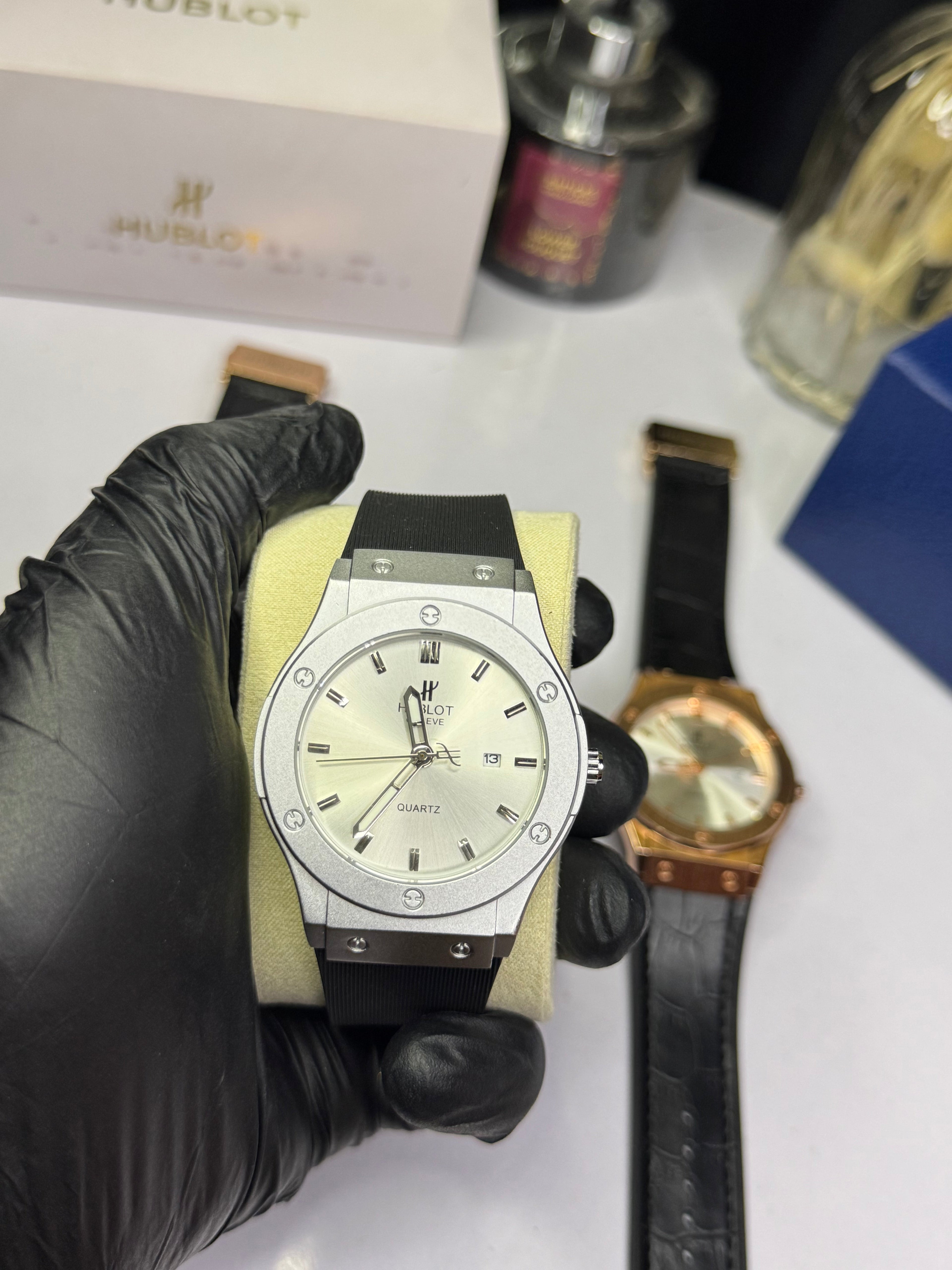 Hublot Big Bang | Silver Black | Quartz Movement with Date