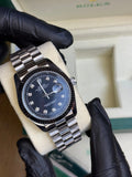 Rolex Oyster Perpetual | Silver Chain Black Dial | Premium Quality