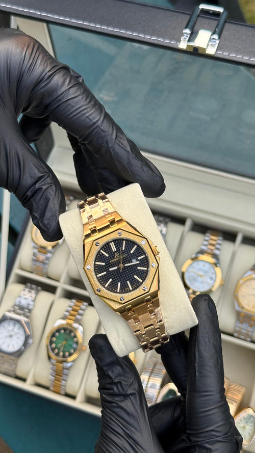 Audemars Piguet | Black Dial Golden Chain | Master Quality