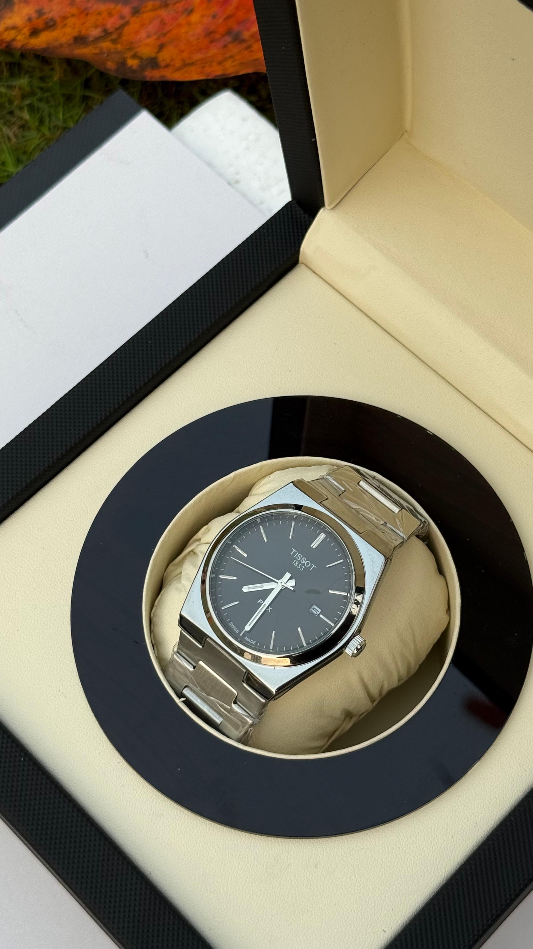 Tissot PRX 1853 | Silver Black | Premium Quality