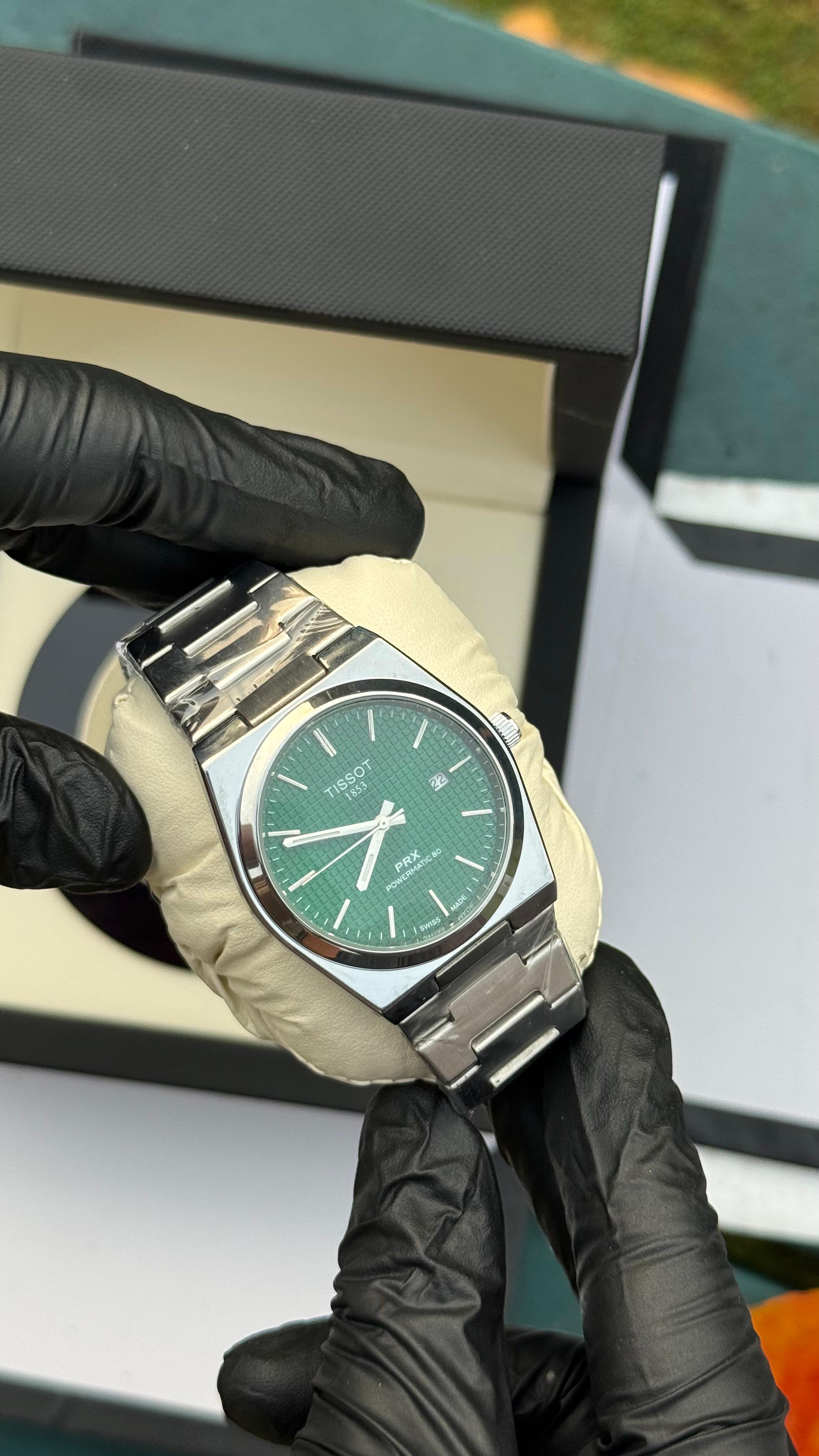 Tissot PRX 1853 | Silver Green | Premium Quality