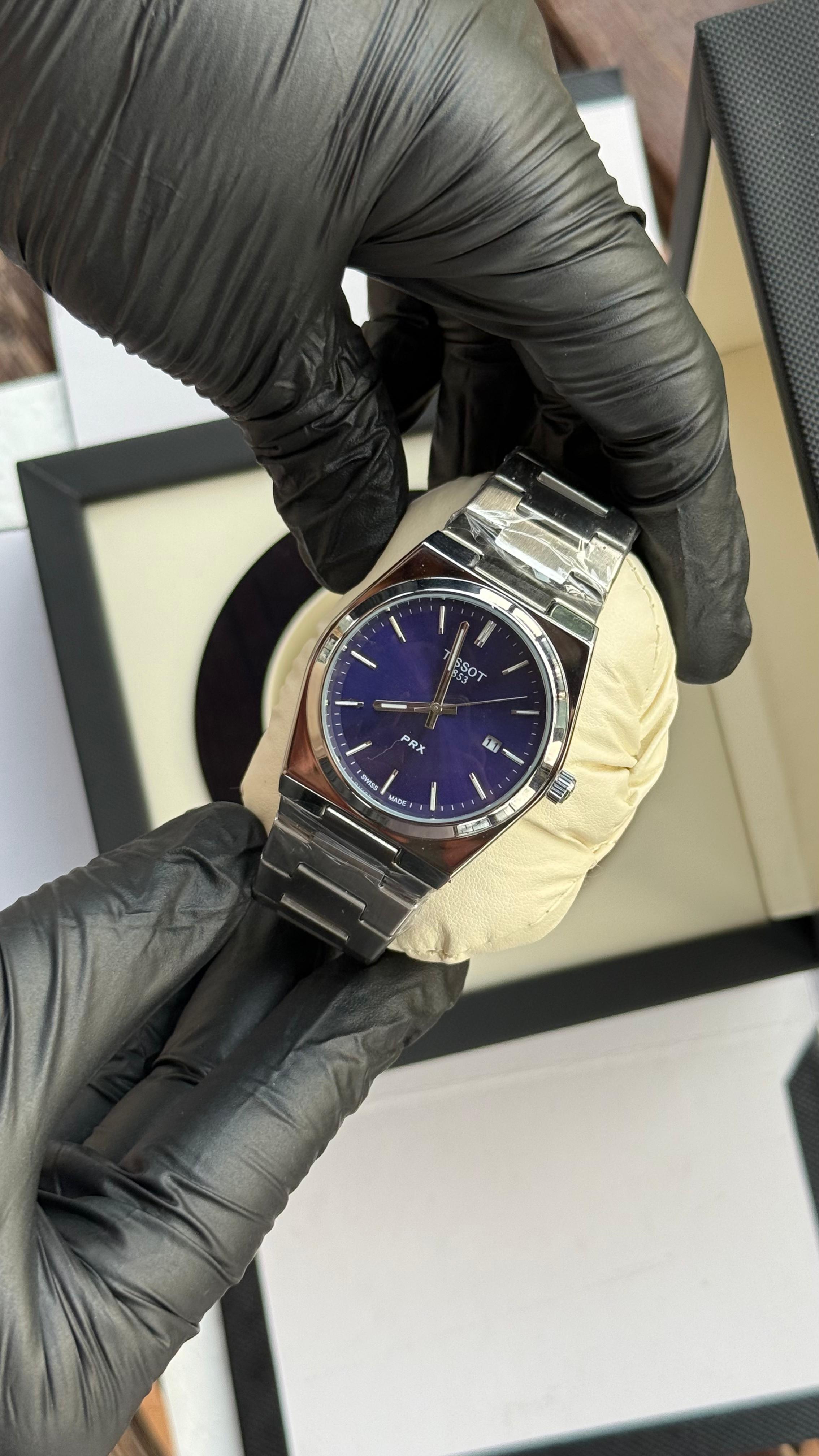 Tissot PRX 1853 | Silver Blue Plain | Premium Quality