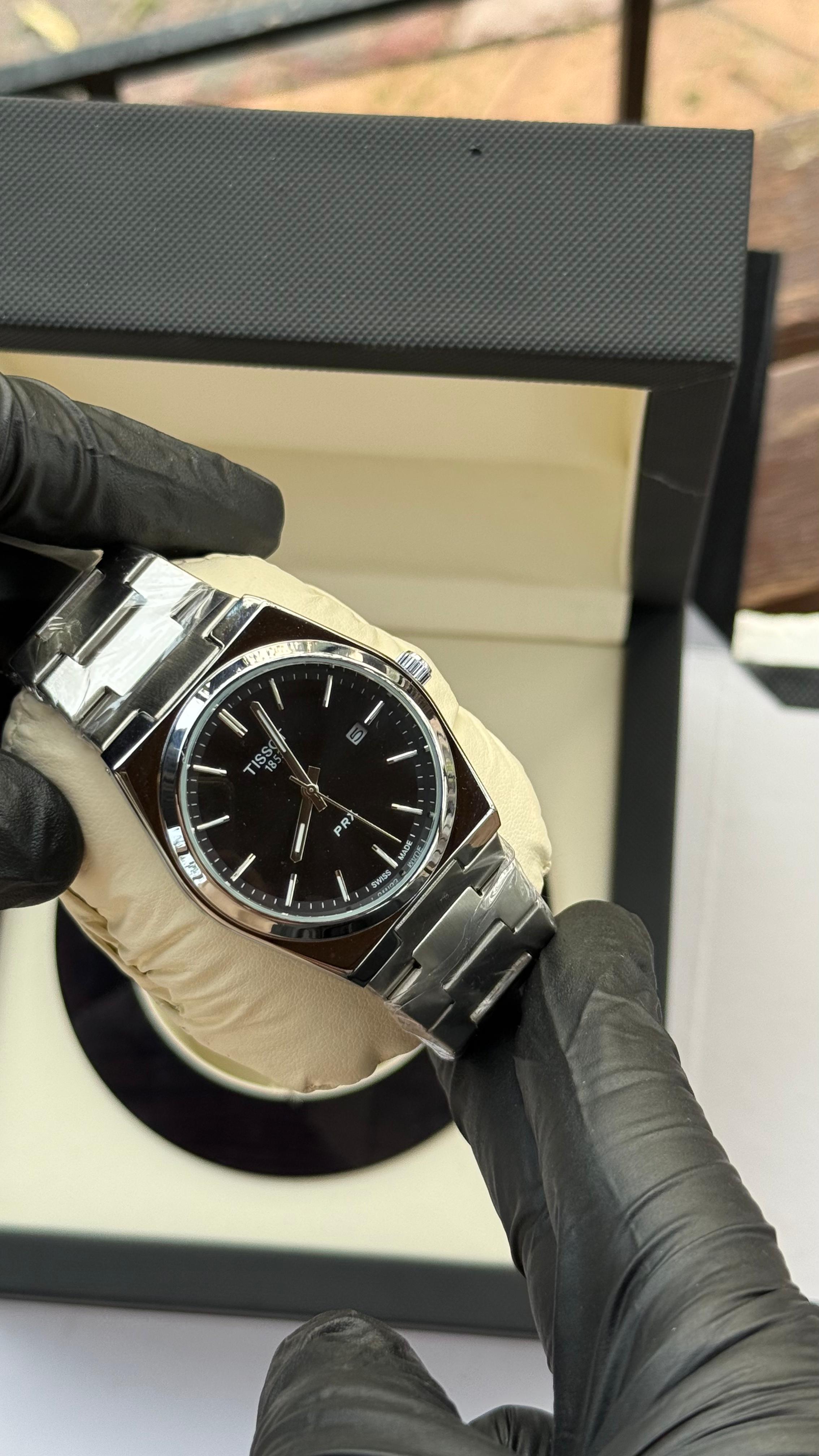 Tissot PRX 1853 | Silver Black | Premium Quality