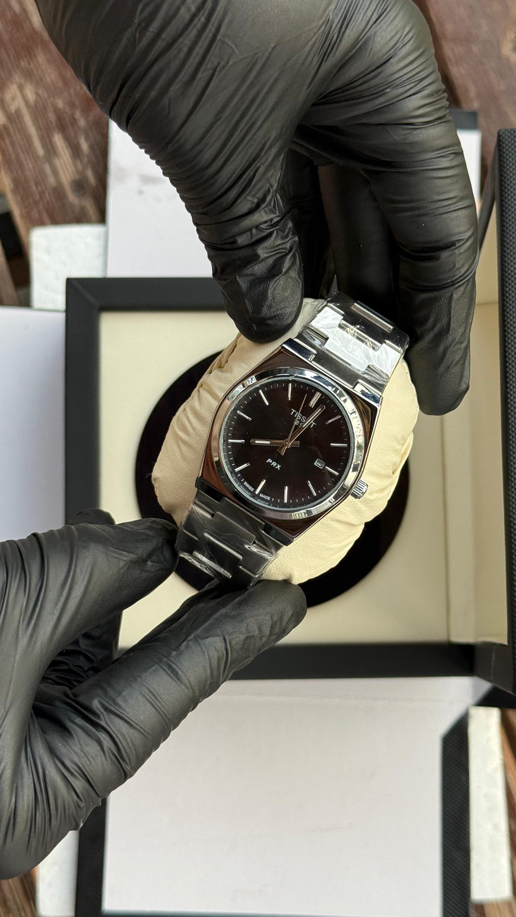 Tissot PRX 1853 | Silver Black | Premium Quality